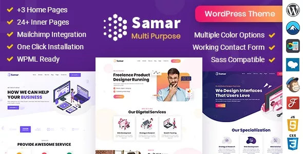 Samar v2.0 - Creative Agency WordPress Theme