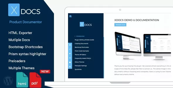 X Docs v1.1.1 - Wordpress Product Documentation Creator