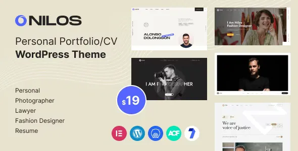 Nilos - Personal Portfolio WordPress Theme