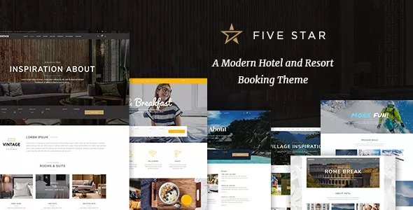 FiveStar v1.7 - Hotel Booking Theme