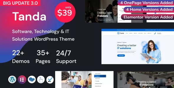 Tanda v1.8 - Technology and IT Solutions WordPress Theme