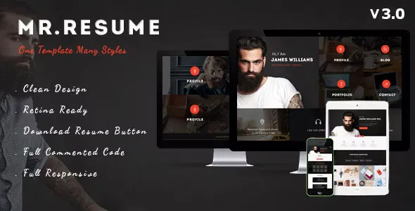 Morgan v3.5.1 - Resume, vCard, Personal, Profile and Portfolio WP Theme