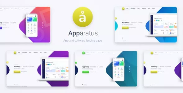 Apparatus v4.5.0 - A Multi-Purpose One Page Saas and App Landing Theme