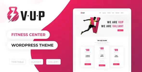 VUP v1.3 - Fitness Center WordPress Theme