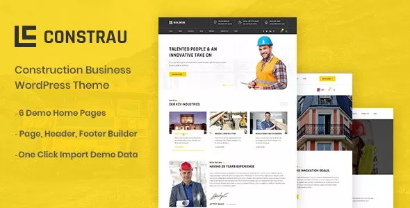 Constrau v1.2.7 - Construction Business WordPress Theme