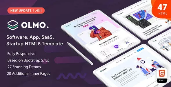 OLMO v1.4 - Software & SaaS HTML5 Template