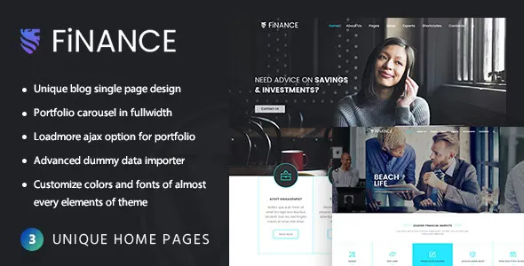 Finance Consultant v2.8 - Consulting WordPress Theme