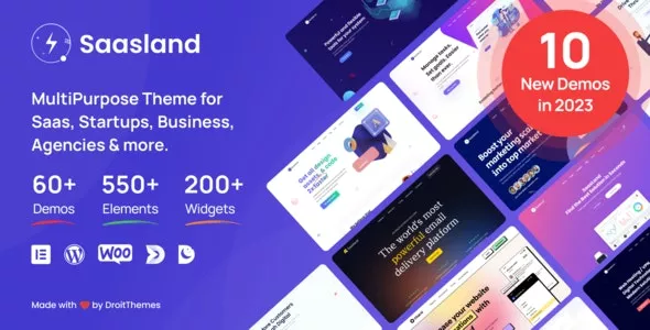 SaasLand v3.6.3 - MultiPurpose WordPress Theme for SaaS Startup