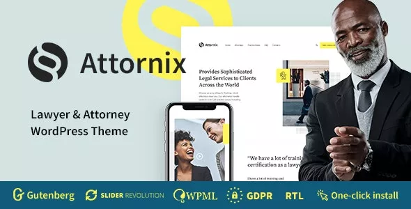 Attornix v1.1.1 - Attorney & Lawyer WordPress Theme