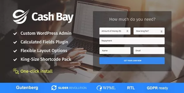 Cash Bay v1.1.6 - Banking and Payday Loans WordPress Theme