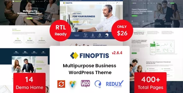 Finoptis v2.6.4 - Multipurpose Business WordPress Theme