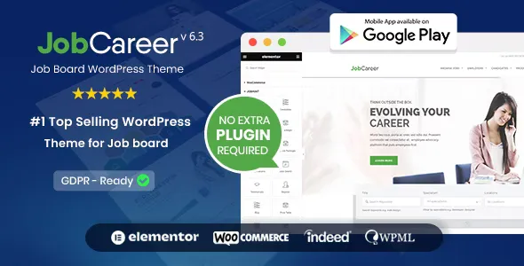 JobCareer v6.4 - Job Board Responsive WordPress Theme