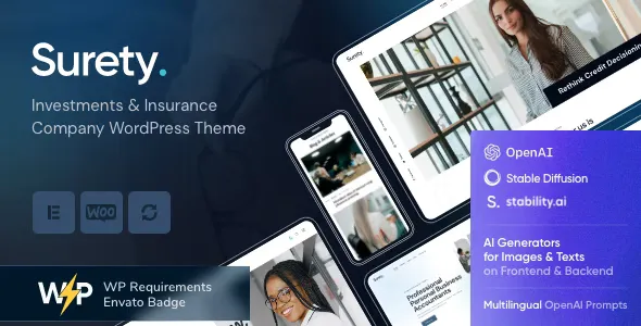 Surety - Finance WordPress Theme