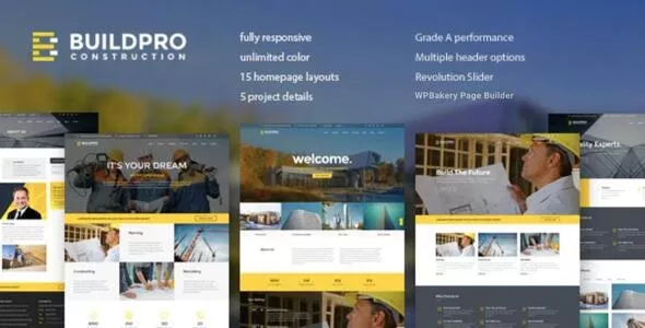 BuildPro v1.1.5 - Business, Building & Construction WordPress Theme