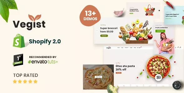 Vegist - The Vegetables, Supermarket & Organic Food eCommerce Shopify Theme