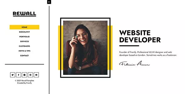 Rewall - Personal Portfolio Template