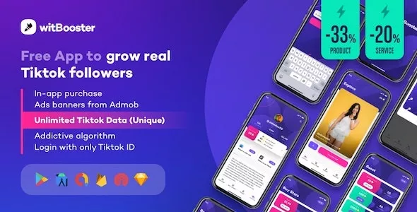 WitBooster v1.9.0 - Free App to Grow Real Tiktok Video Followers for Android