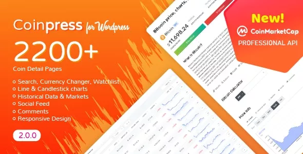 Coinpress v2.3.1 - Cryptocurrency Pages for WordPress