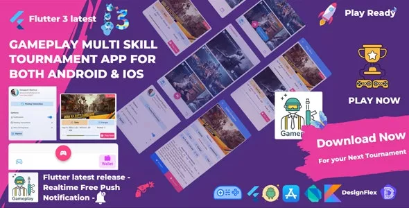 Gameplay Multi Skill Tournament App for Android & IOS - Flutter 3 v1.0.2