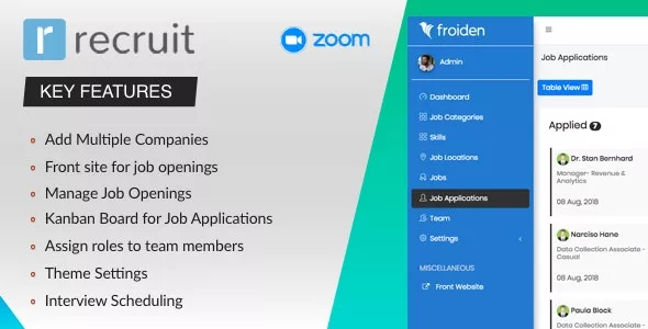 Recruit v2.3.8 - Recruitment Manager