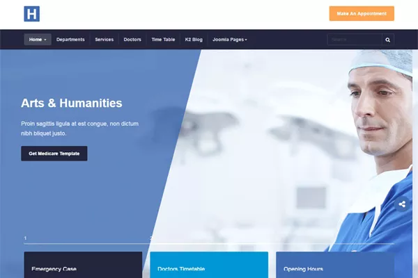 JA Healthcare - Responsive Medical Healthcare Joomla Template