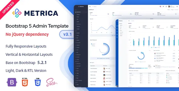 Metrica v3.1 - Bootstrap 5 Admin & Dashboard Template