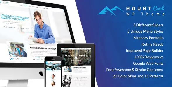 MountCool v2.8 - Single Page Portfolio WordPress Theme