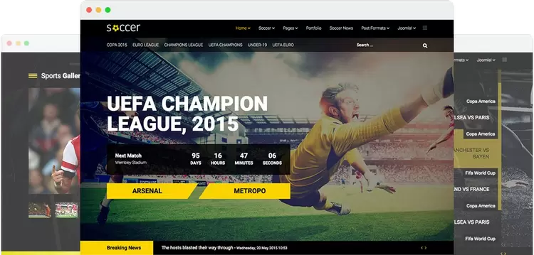 JoomShaper Soccer v3.0.0 - Sport Team Clubs Joomla Template