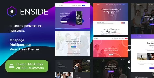 Enside v1.5 - Multipurpose Onepage Landing Page WordPress Theme