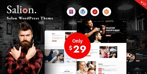 Salion v1.6.1 - Hair Salon WordPress Theme