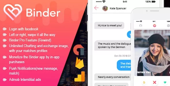 Binder v2.0.8 - Dating Clone App with Admin Panel - iOS