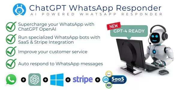 WhatsApp ChatGPT AI Responder + SaaS | WhatsApp Automation