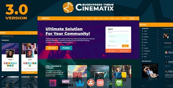 Cinematix v3.2 - BuddyPress Nouveau Membership Theme