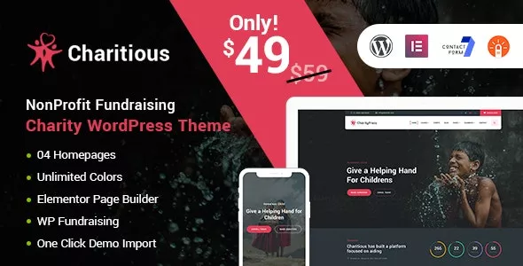 Charitious v2.9 - NonProfit Fundraising Charity WordPress Theme