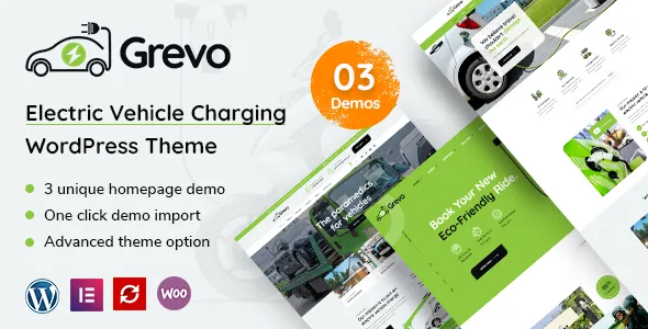 Grevo v1.8 - Electric Vehicle Charging WordPress Theme