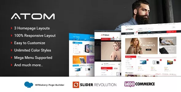 Atom v1.5.11 - Responsive WooCommerce WordPress Theme