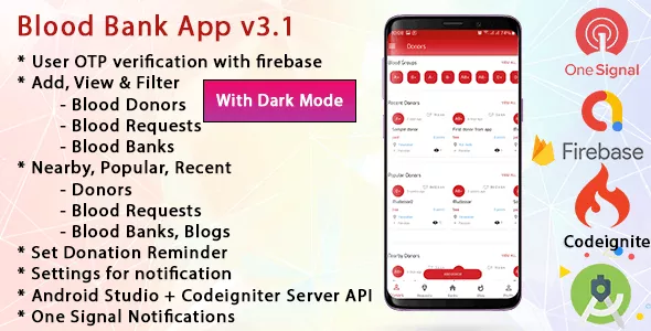 Blood Bank App With Admin Panel & Material Design v3.3.1