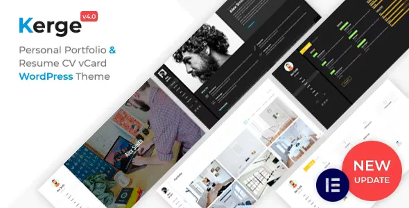 Kerge v4.0.3 - Resume WordPress Theme