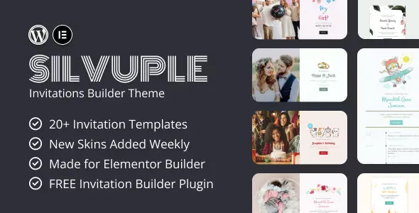 Silvuple v1.1 - Online Invitation Maker Theme