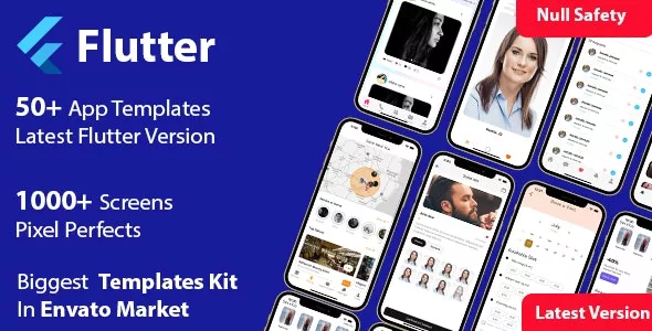 Flutter Multi-purpose Templates / Flutter 2 Templates / Flutter Widgets / Flutter 50+ Templates v2.1