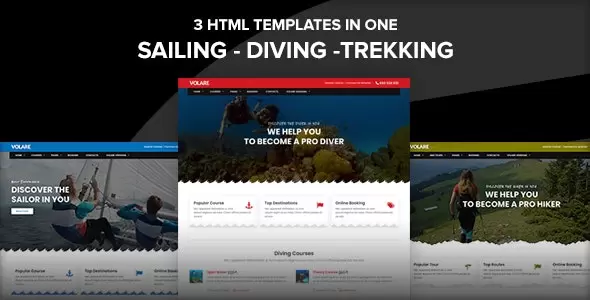 Volare v2.0 - Trekking and Sailing Site Template