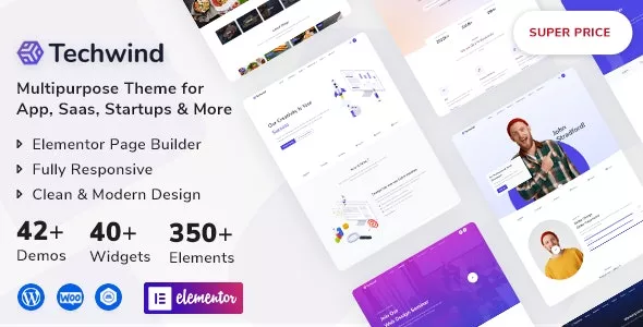 Techwind v1.0.2 - Multipurpose Landing Page WordPress Theme