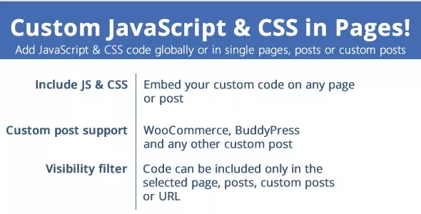 Custom JavaScript & CSS in Pages