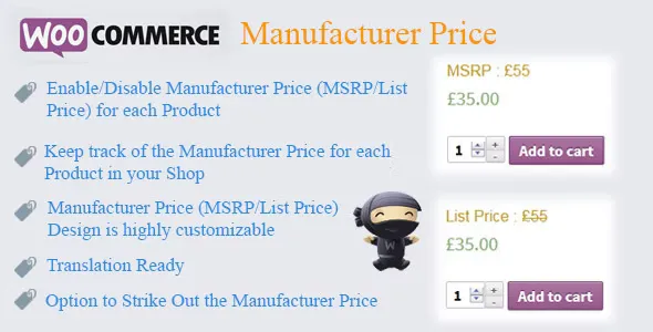 WooCommerce Manufacturer Price v2.5