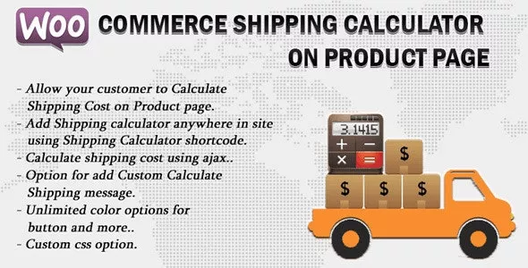 Woocommerce Shipping Calculator On Product Page v3.4