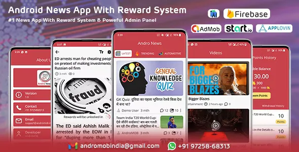 Andro News - Android News App with Reward System