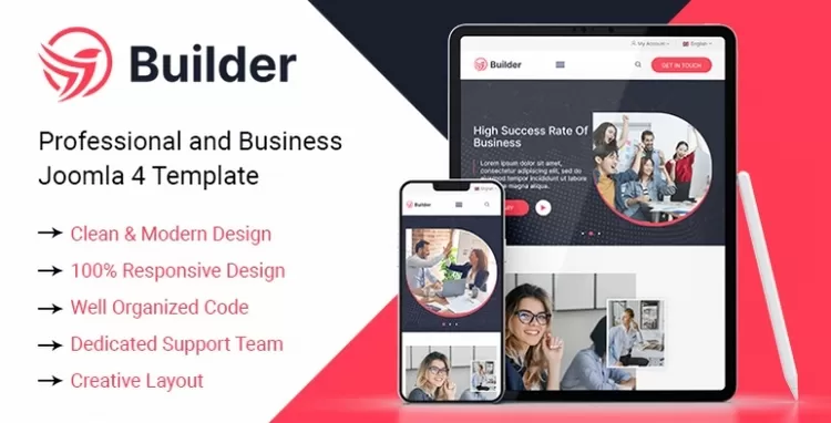 SJ Builder - Professional and Business Joomla 4 Template