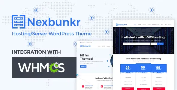 Nexbunker v1.5 - Hosting/Server WordPress Theme + WHMCS