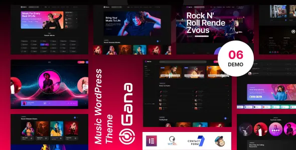 Gana v1.0.3 - Music and Event WordPress Theme