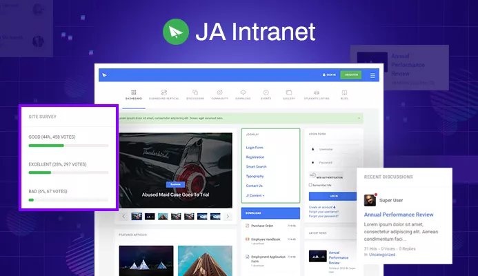 JA Intranet v2.1.1 - Dedicated Joomla Intranet Template